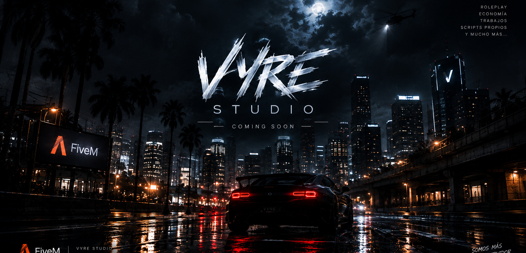 Ciudad nocturna de VYRE STUDIO